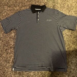 Striped Black and White Polo Shirt by Sean John 2X